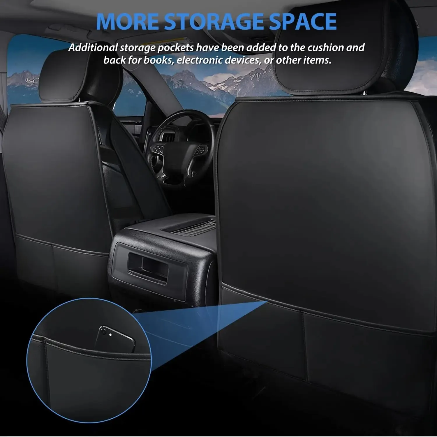 2009-2024 Ford F150 2017-2024 F250 F350 F450 Front Seat Covers