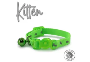 Ancol - Safety Kitten Collar - Hi-Vis Green