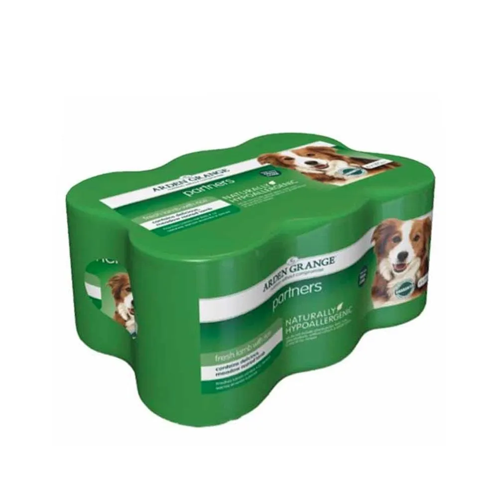 Arden Grange Dog Food with Fresh Lamb & Rice (6x395g Tins)