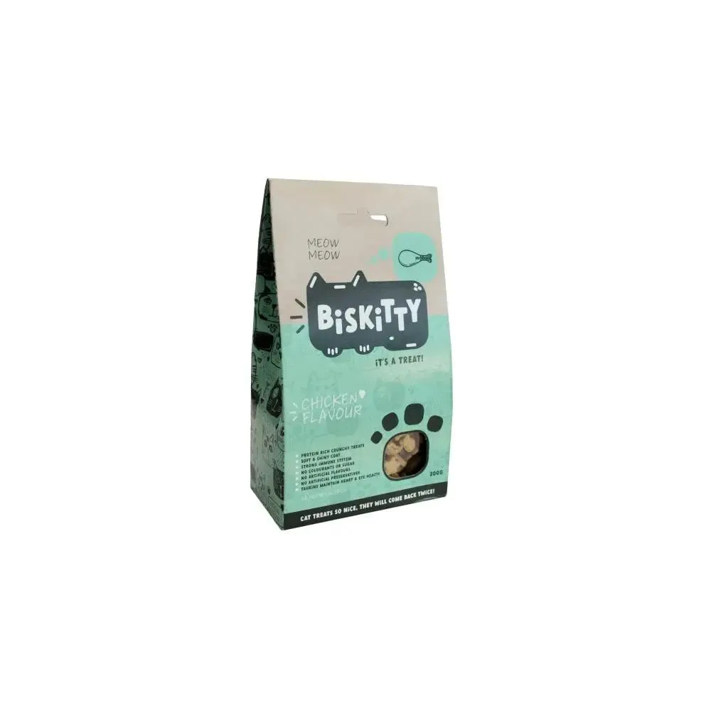 Biskitty Chicken Dry Cat Treats 200g
