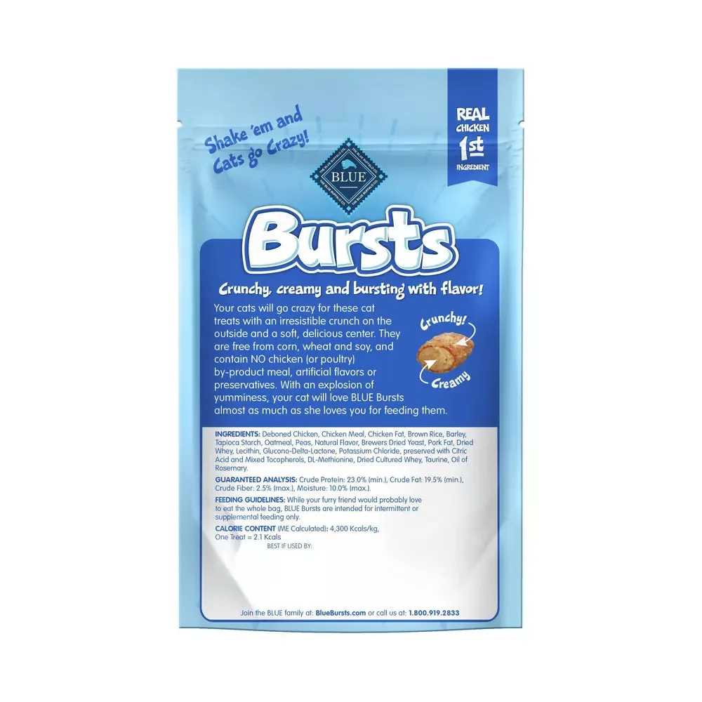 Blue Buffalo Bursts with Chicken Crunchy & Creamy Cat Treats - 2 oz.