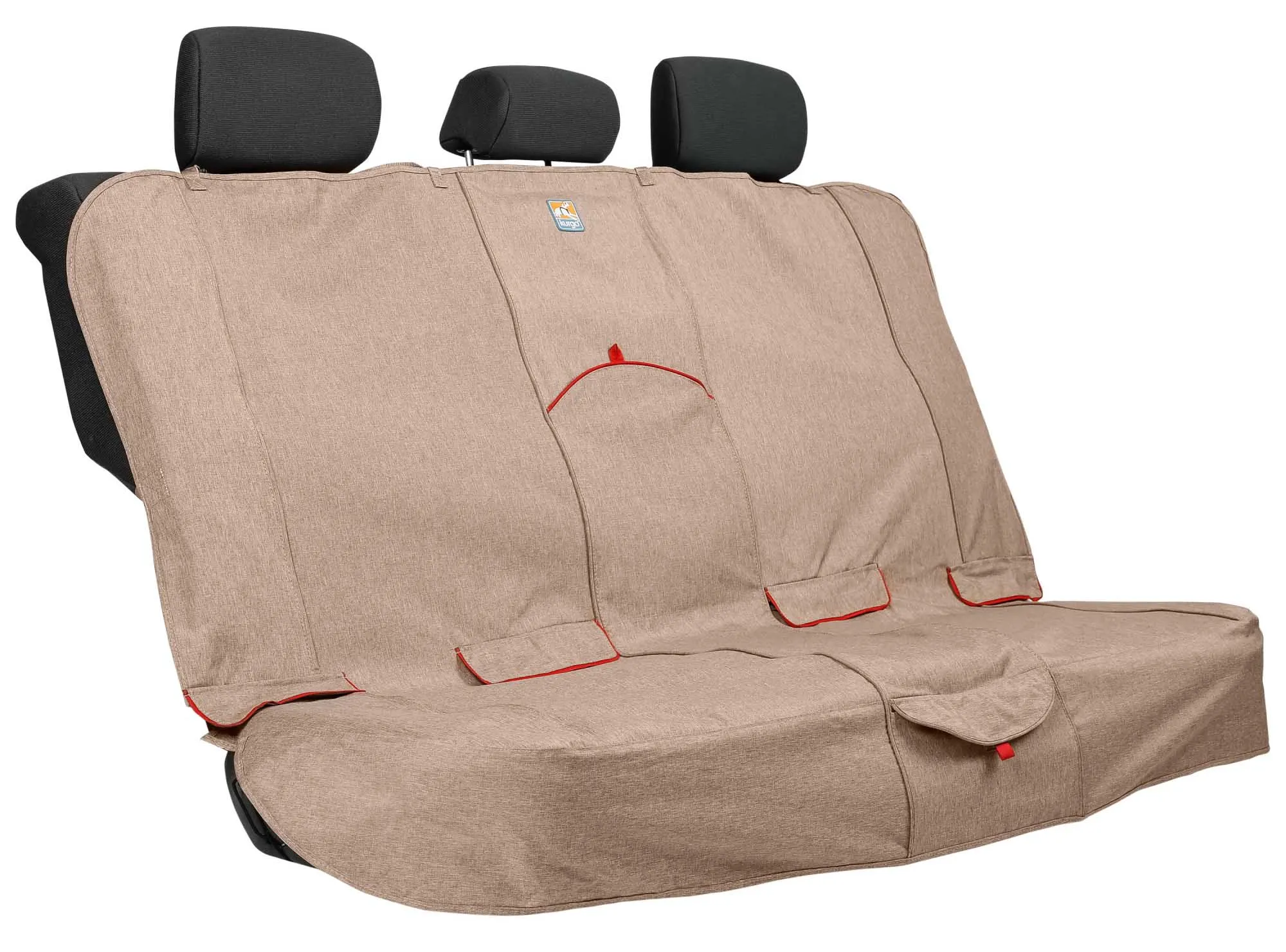 Kurgo Heather Bench Dog Seat Cover, One Size, Heather Nutmeg
