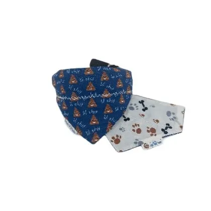 Smiley 💩 Dog Bandana - Funny & Handmade Pet Accessory