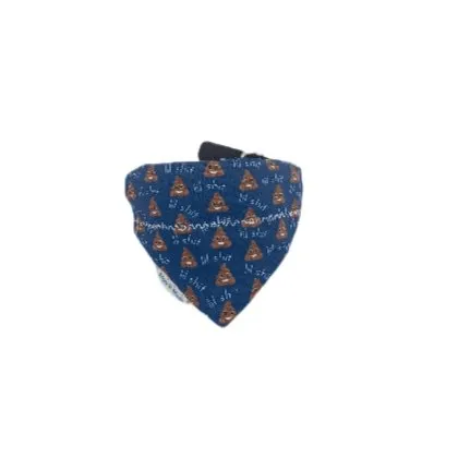 Smiley 💩 Dog Bandana - Funny & Handmade Pet Accessory