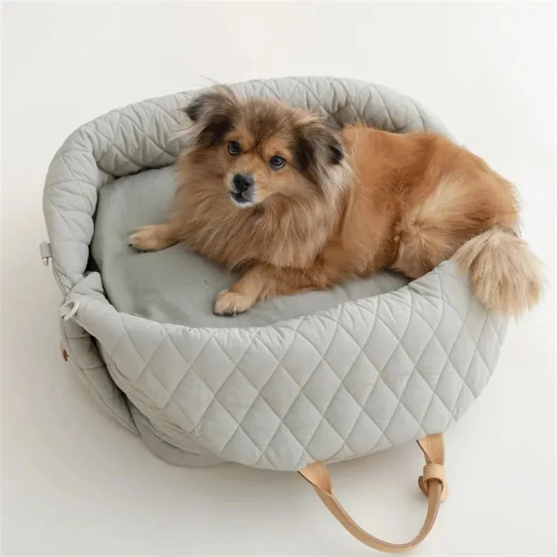 Vvsha  Dog Carrier Handbag Luxury Car Seat Pet Travel Bed for Small Dogs Cat Portable Washable Puppy Carrier Tote Safety Pet Bag