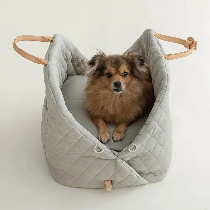 Vvsha  Dog Carrier Handbag Luxury Car Seat Pet Travel Bed for Small Dogs Cat Portable Washable Puppy Carrier Tote Safety Pet Bag